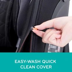 Evenflo Revolve360 Extend Rotational All-in-one Convertible Car Seat With Quick Clean Cover - Revere Gray
