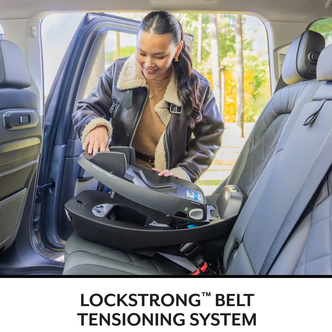 Evenflo Revolve180 LiteMax NXT Rotational Infant Car Seat with SensorySoothe - Flint