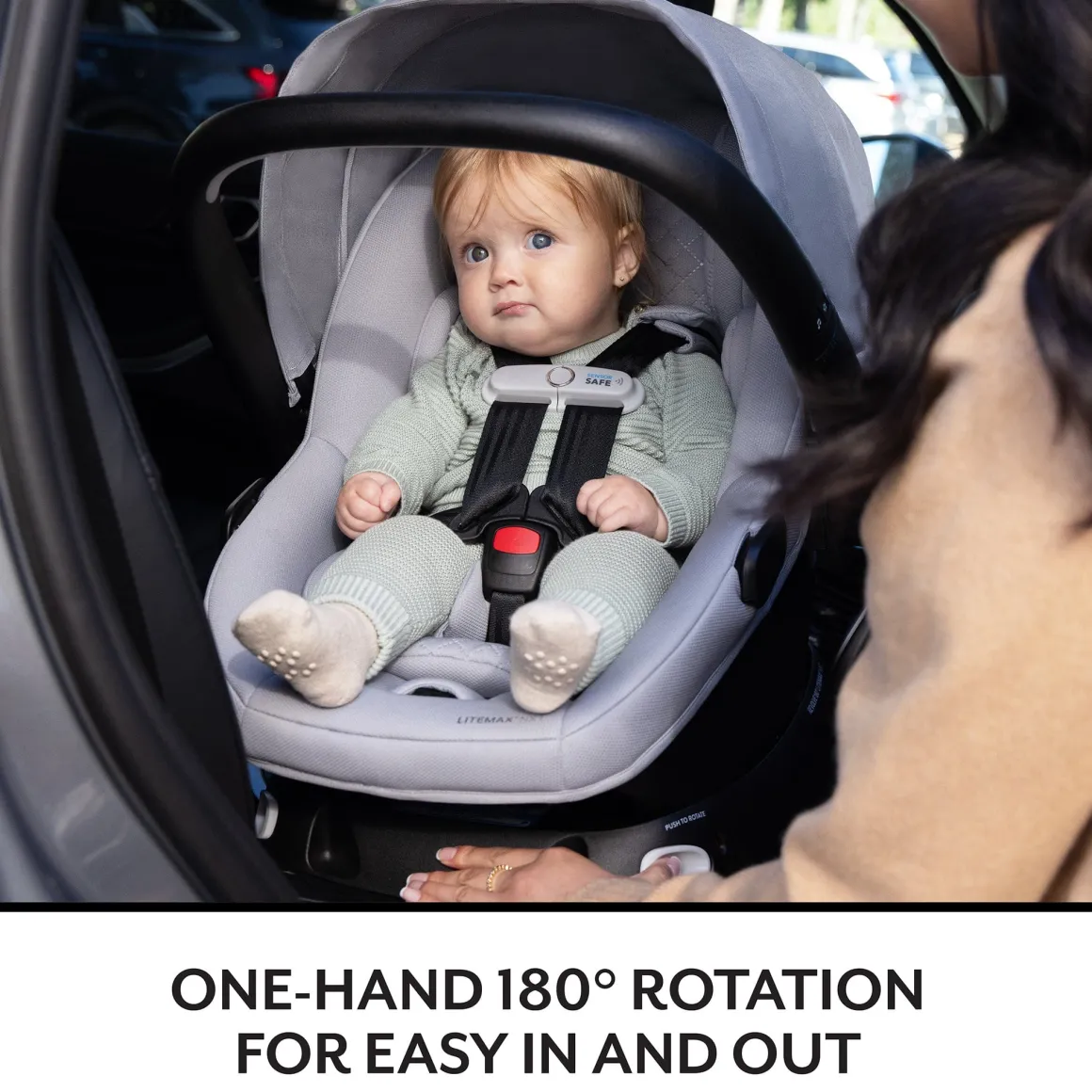Evenflo Revolve180 LiteMax NXT Rotational Infant Car Seat with SensorySoothe - Quartz