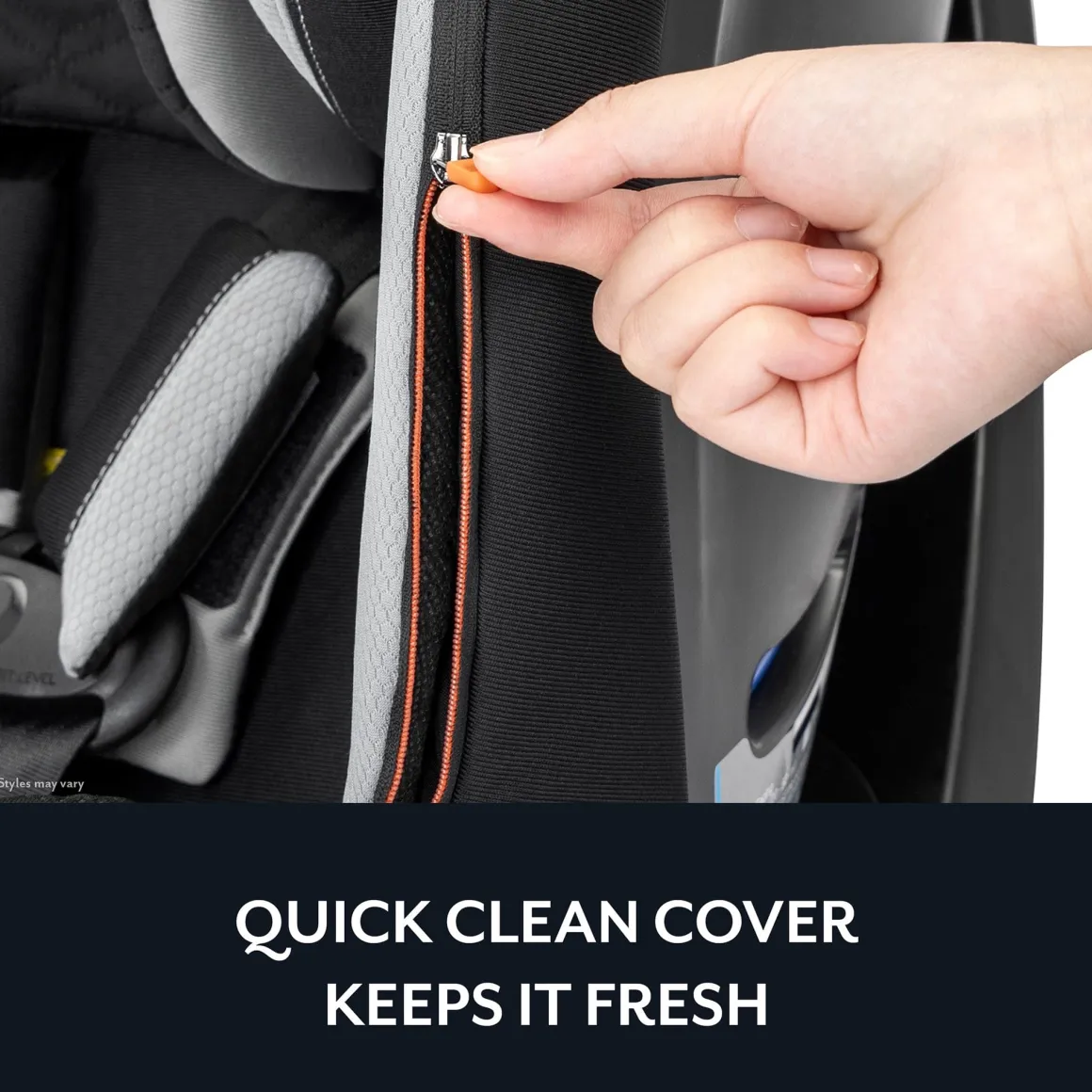 Evenflo Revolve360 Slim 2-in-1 Rotational Convertible Car Seat with Quick Clean Cover - Stow Blue