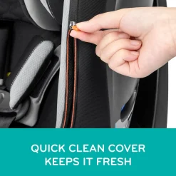 Evenflo Revolve360 Slim 2-in-1 Rotational Convertible Car Seat with Quick Clean Cover - Sutton Purple