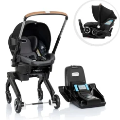 Evenflo Shyft DualRide Infant Car Seat Stroller Combo with Carryall Storage - Boone Gray