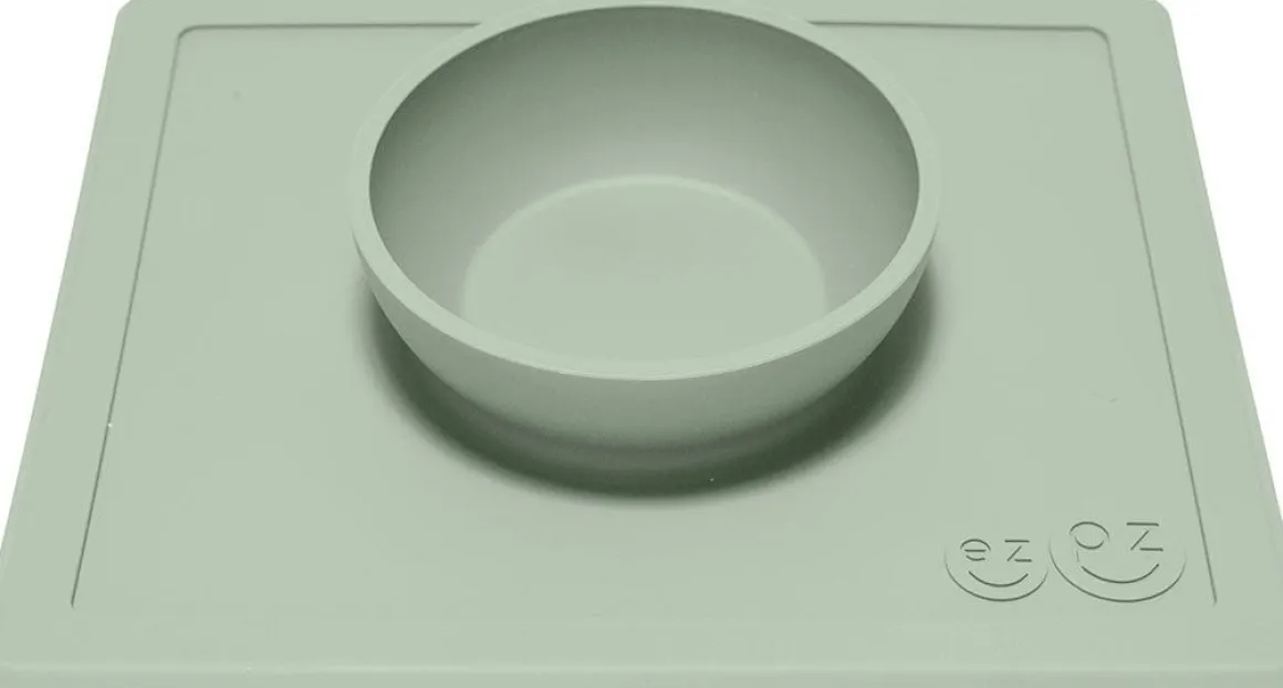 EZPZ Happy Mat Placemat & Bowl - Sage