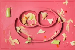 EZPZ Happy Mat Placemat & Plate - Coral