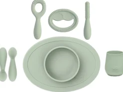 EZPZ Infant Bundle - First Foods Set + Oral Development Tools - Sage