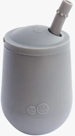 EZPZ Mini Cup Training Cup + Straw Training System - Gray