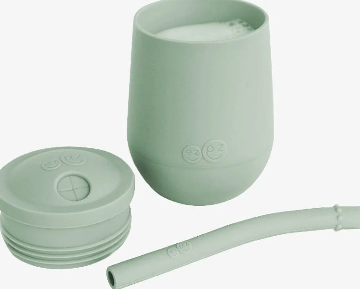 EZPZ Mini Cup Training Cup + Straw Training System - Sage