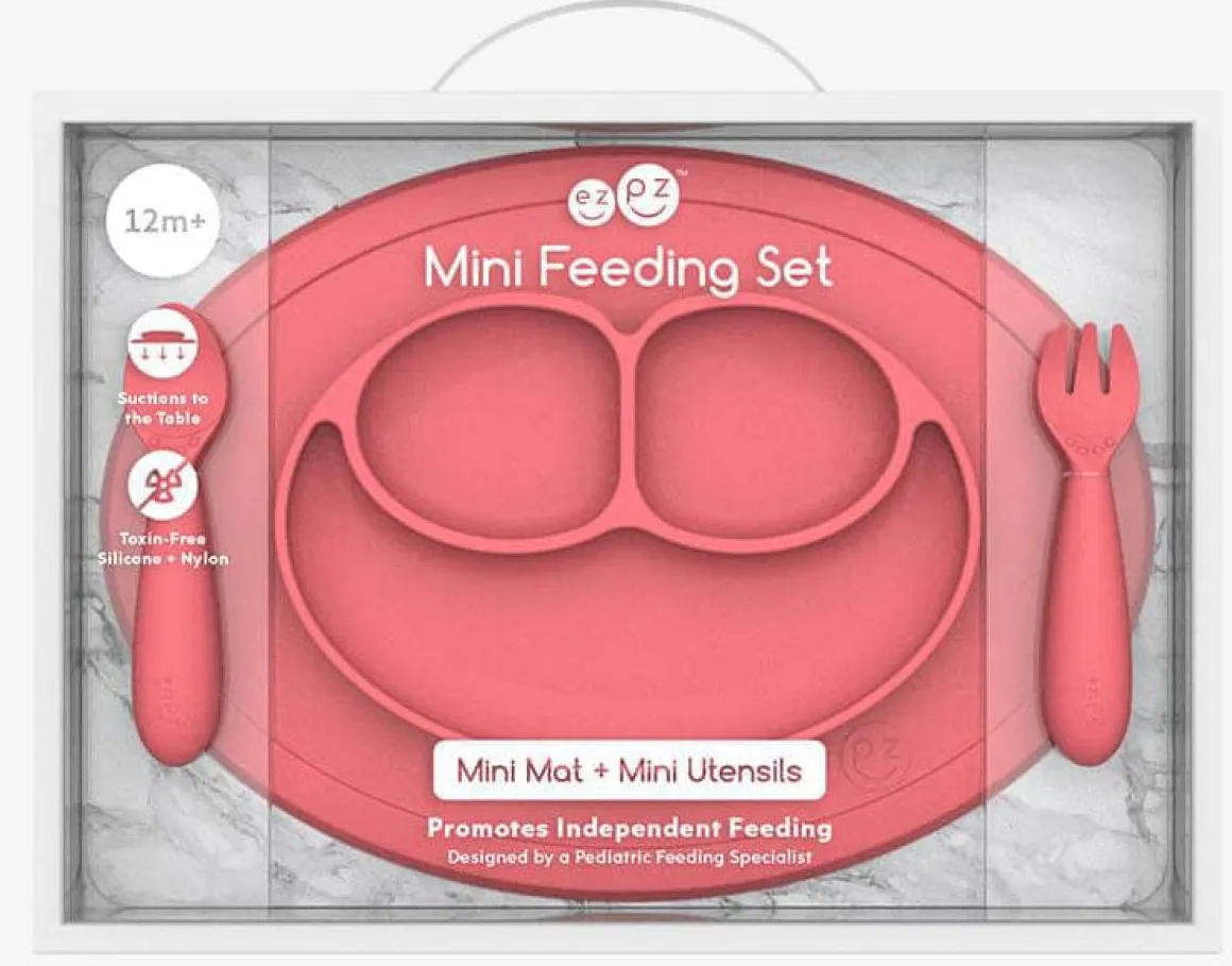 EZPZ Mini Feeding Set - Coral