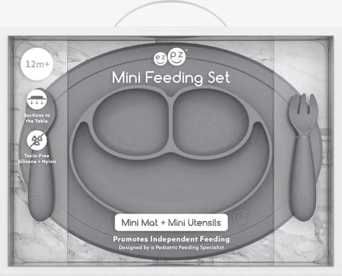 EZPZ Mini Feeding Set - Gray