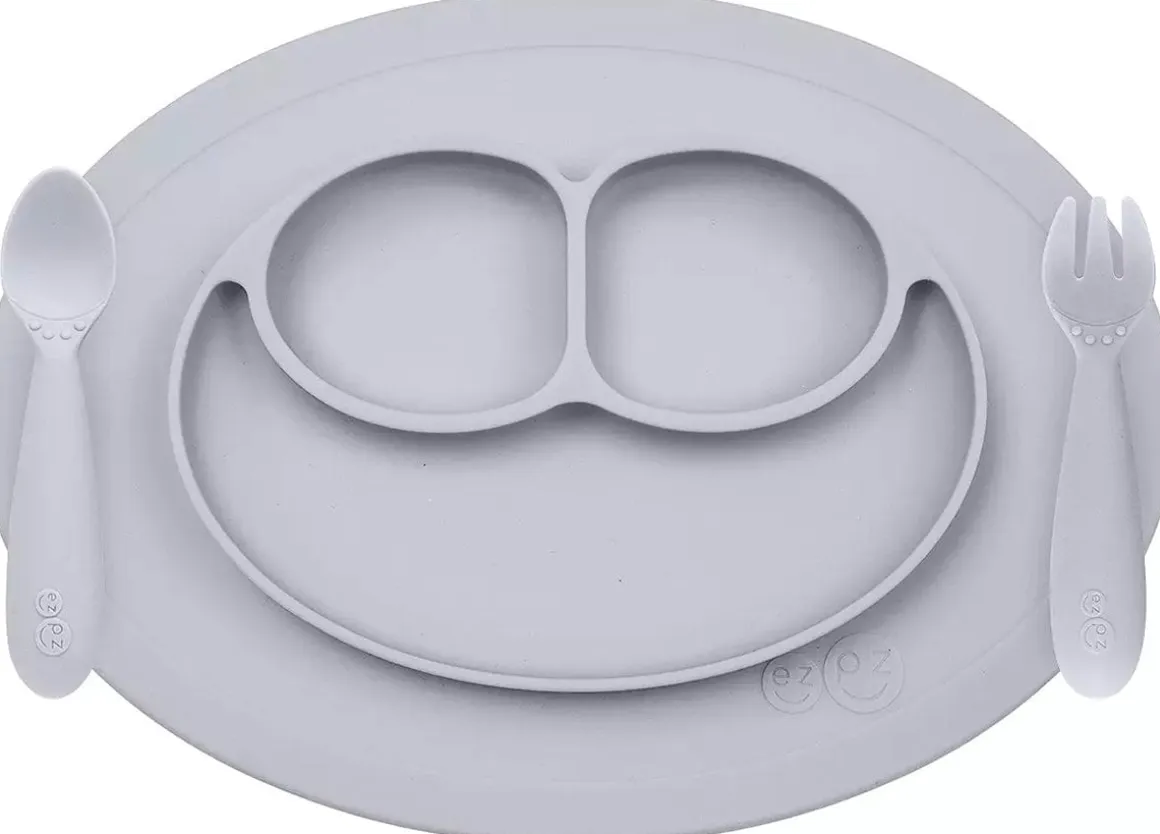 EZPZ Mini Feeding Set - Pewter