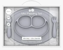 EZPZ Mini Feeding Set - Pewter
