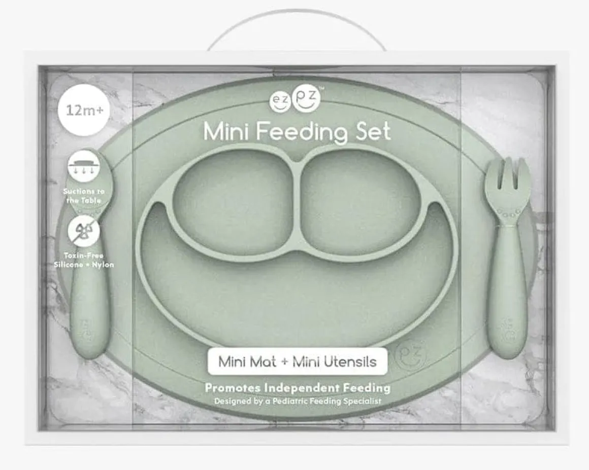 EZPZ Mini Feeding Set - Sage