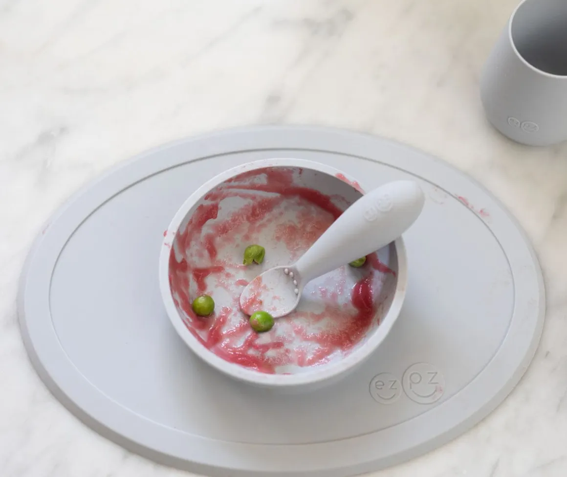 EZPZ Tiny Spoon, Twin Pack - Pewter