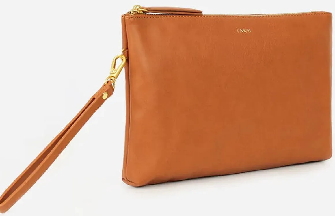 Fawn Design Changing Clutch - Brown Matte