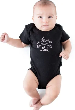 Finn+Emma Lap Shoulder Bodysuit, 6-9m - Black