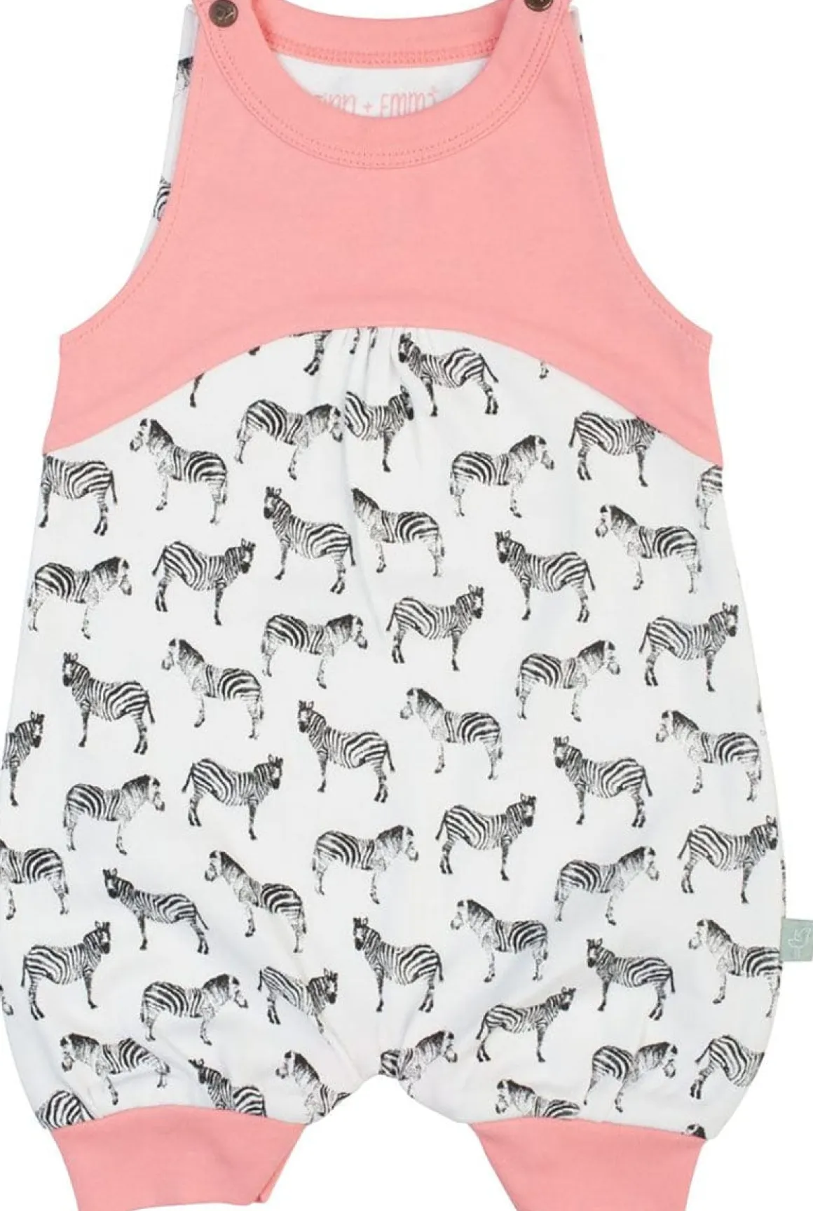 Finn+Emma Romper, 0-3m - Zebras