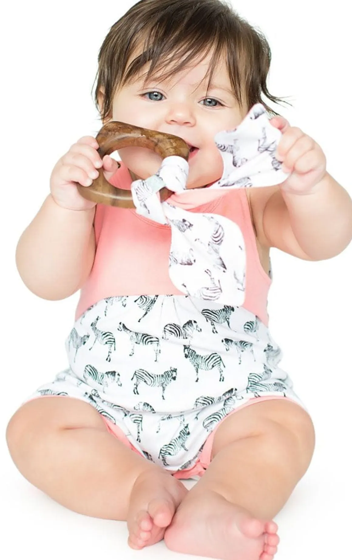 Finn+Emma Romper, 3-6m - Zebras