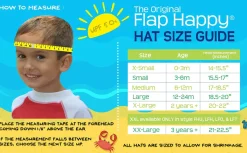 Flap Happy UPF50+ Bucket Sun Hat, X-Small (0-3m) - Artsy Sharks