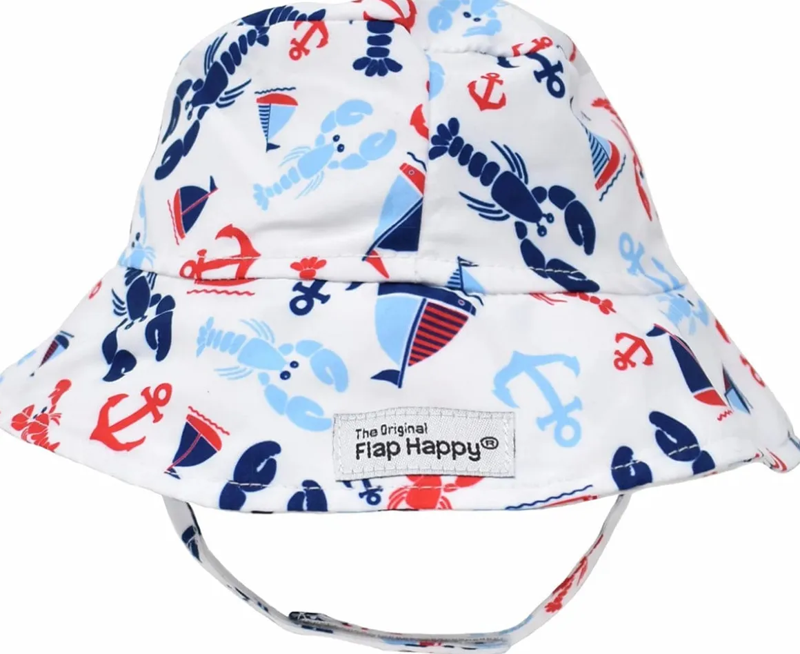 Flap Happy UPF50+ Bucket Sun Hat, X-Small (0-3m) - Sunday Sails