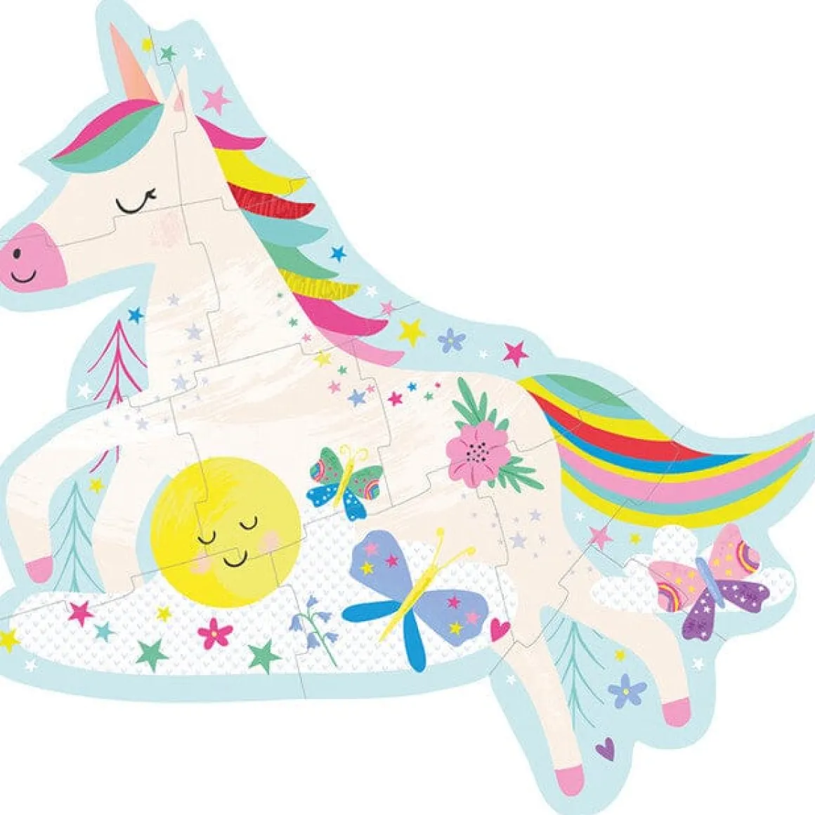 Floss & Rock 12pc Puzzle - Rainbow Unicorn