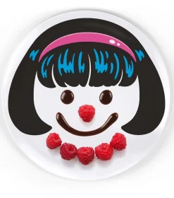 Fred & Friends Girl's Hairstyle Dinner Plates, Set of 3