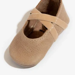 Freshly Picked Ballet Slipper Mini Sole V2, Size 3 - Weathered Brown