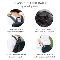 Freshly Picked Classic Diaper Bag II - Fig