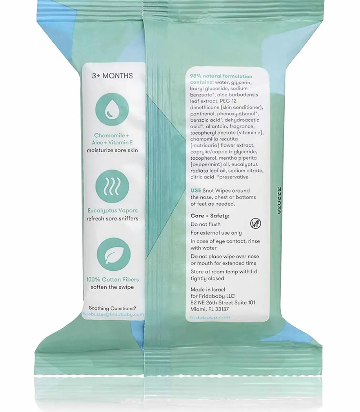 FridaBaby BreatheFrida Nose & Chest Vapor Wipes, 30 Count