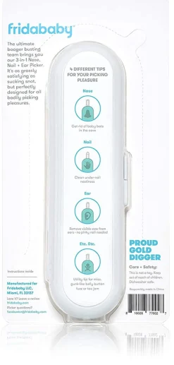 FridaBaby 3-in-1 Nose, Nail + Ear Picker