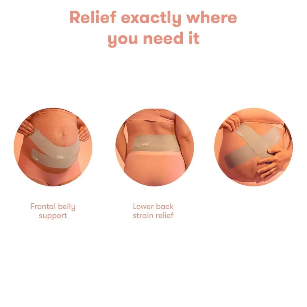 FridaMom Pregnancy Belly Tape for Pain + Strain Relief