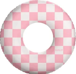 FUNBOY 30" Checkered Kids Tube Float - Pink