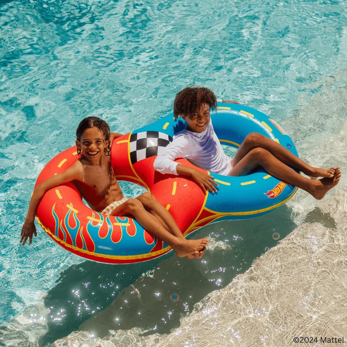 FUNBOY X Hot Wheels Kids Racetrack Double Tube Float (2-person)