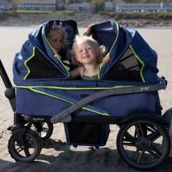 Gladly Family Anthem2 All-Terrain (2 Seater) Stroller Wagon - Electric Silver