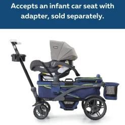 Gladly Family Anthem2 All-Terrain (2 Seater) Stroller Wagon - Electric Silver