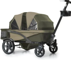 Gladly Family Anthem4 All-Terrain (4 Seater) Stroller Wagon Adventure Bundle - Forest