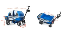 Gladly Family Anthem4 ICS All-Terrain (4 Seater) Stroller Wagon -Electric Silver