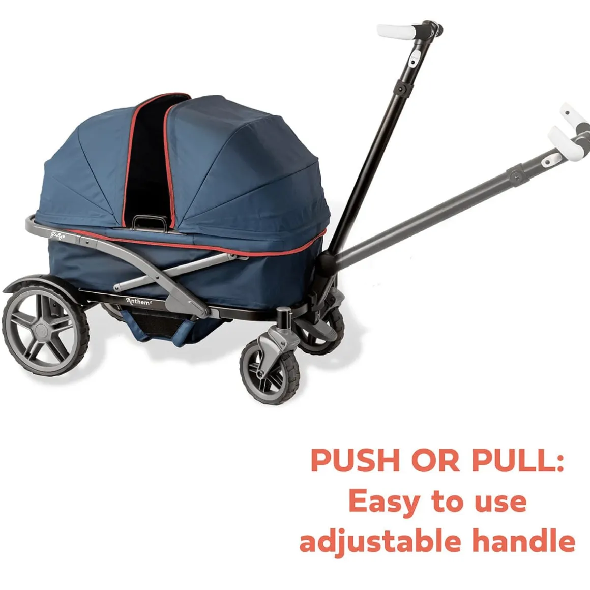 Gladly Family AnthemZ All-Terrain (2 Seater) Stroller Wagon - Wild Berry