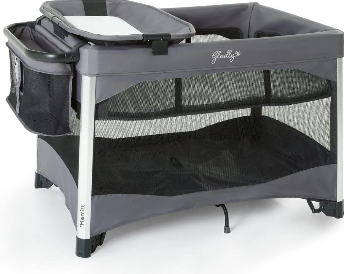 Gladly Family Merritt Portable Playard Suite - Crystal Pink