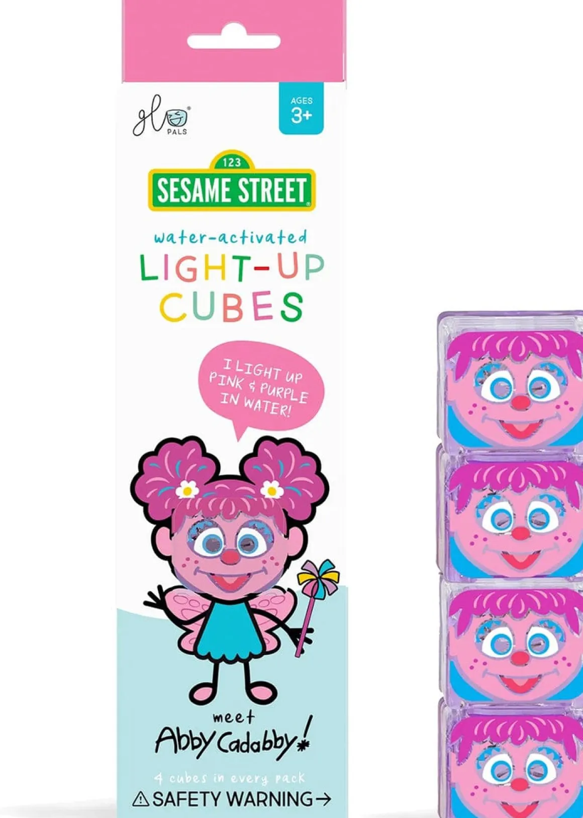 Glo Pals Light Up Cube Bath Toys - Abby Cadabby