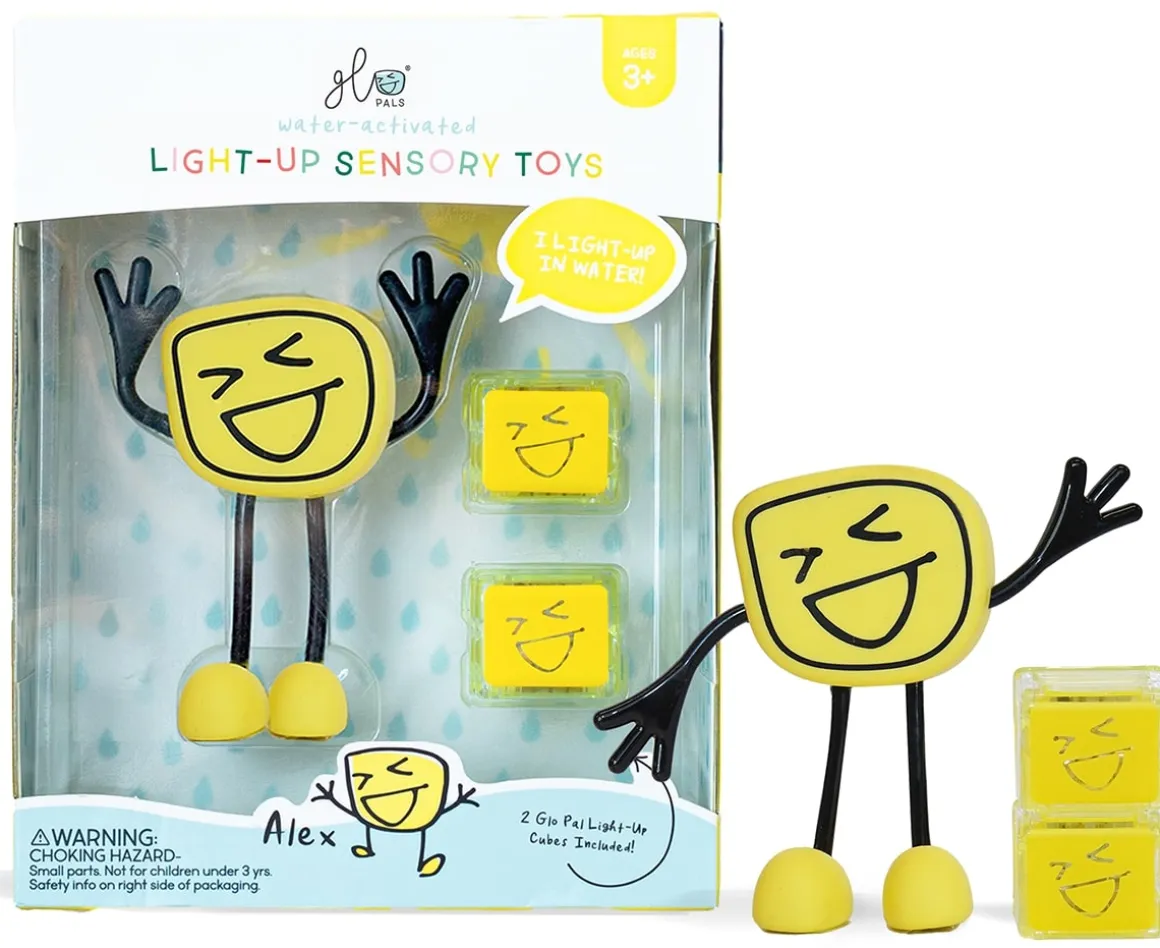 Glo Pals Light Up Sensory Bath Toy - Alex (Yellow)