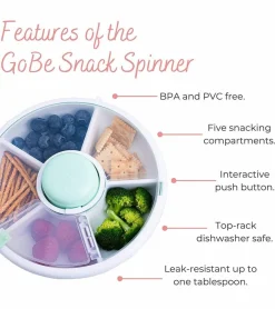 GoBe Kids Snack Spinner - Coral