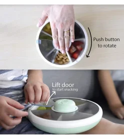 GoBe Kids Snack Spinner - Lemon Yellow