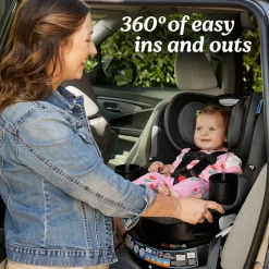 Graco EasyTurn 360 2-in-1 Rotating Convertible Car Seat - Cyran