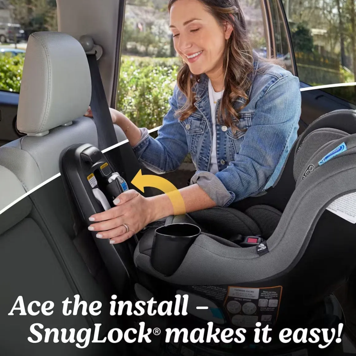 Graco EasyTurn 360 2-in-1 Rotating Convertible Car Seat - Cyran