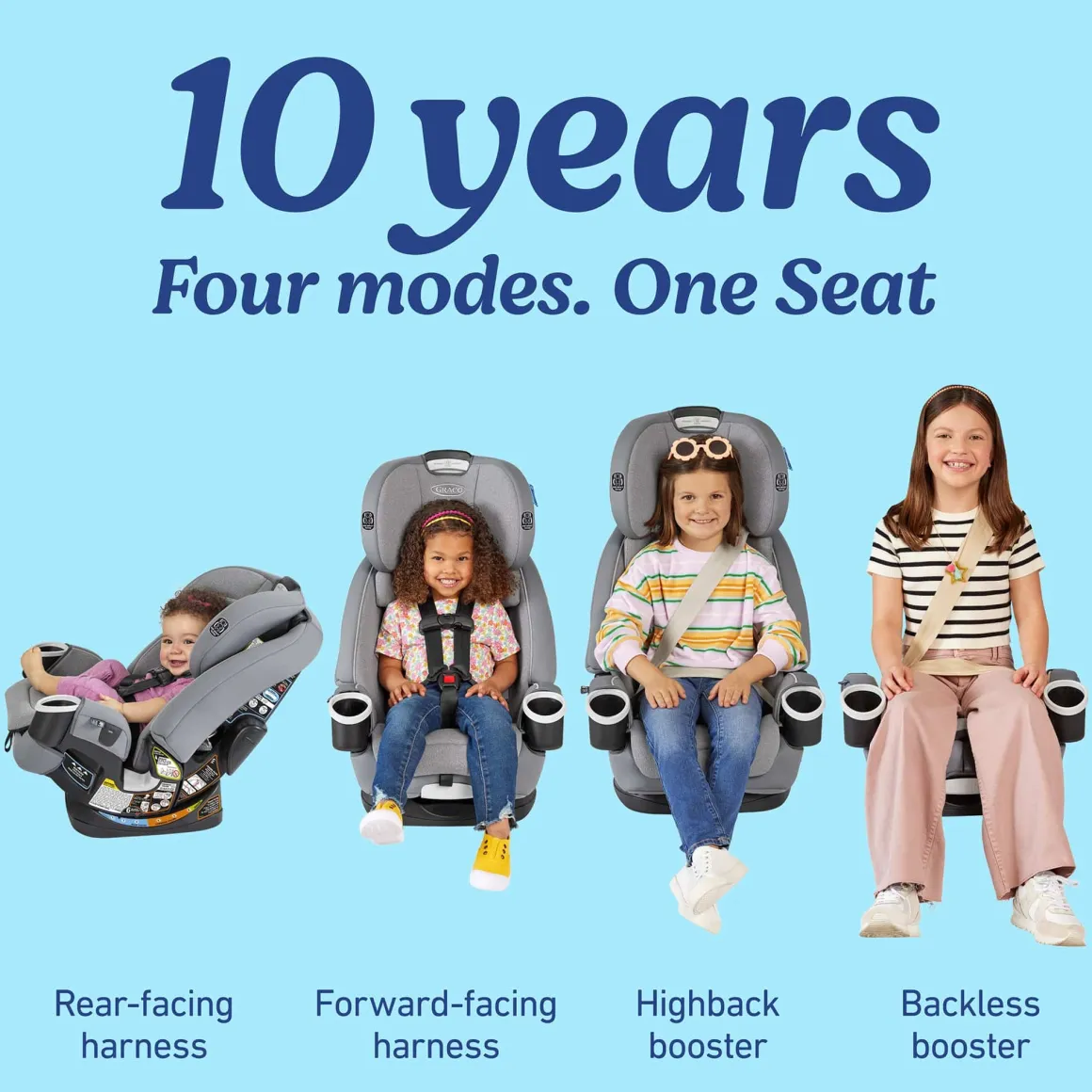 Graco 4Ever DLX 4-in-1 All-in-One Convertible Car Seat - Geo Pop