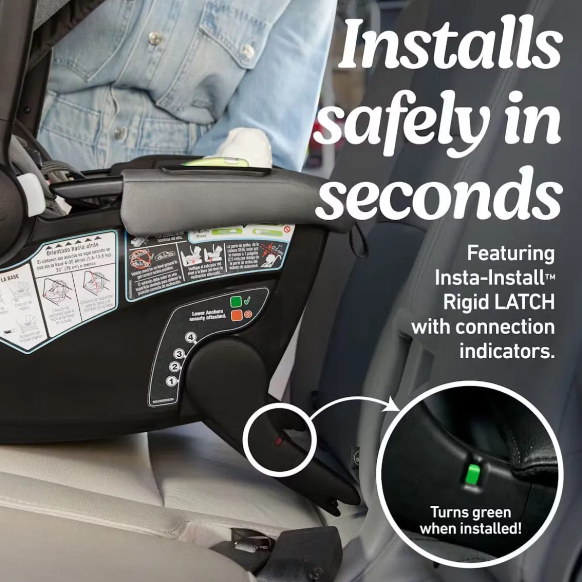 Graco GoMax Infant Car Seat with Insta-Install Rigid LATCH - Orchid Haze
