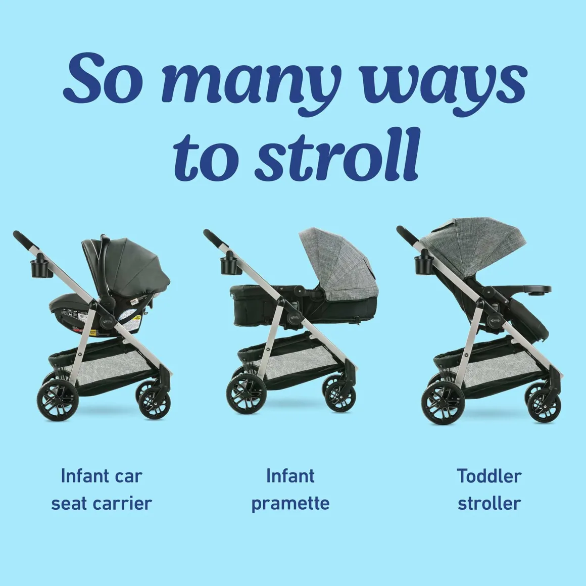 Graco Modes Pramette 3-in-1 Travel System - Ellington
