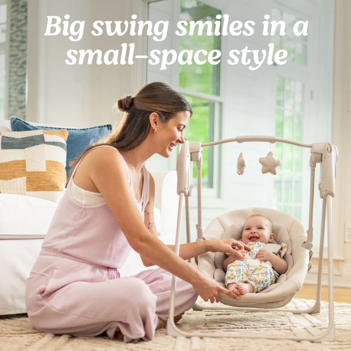 Graco Slim Spaces Compact Baby Swing - Tate