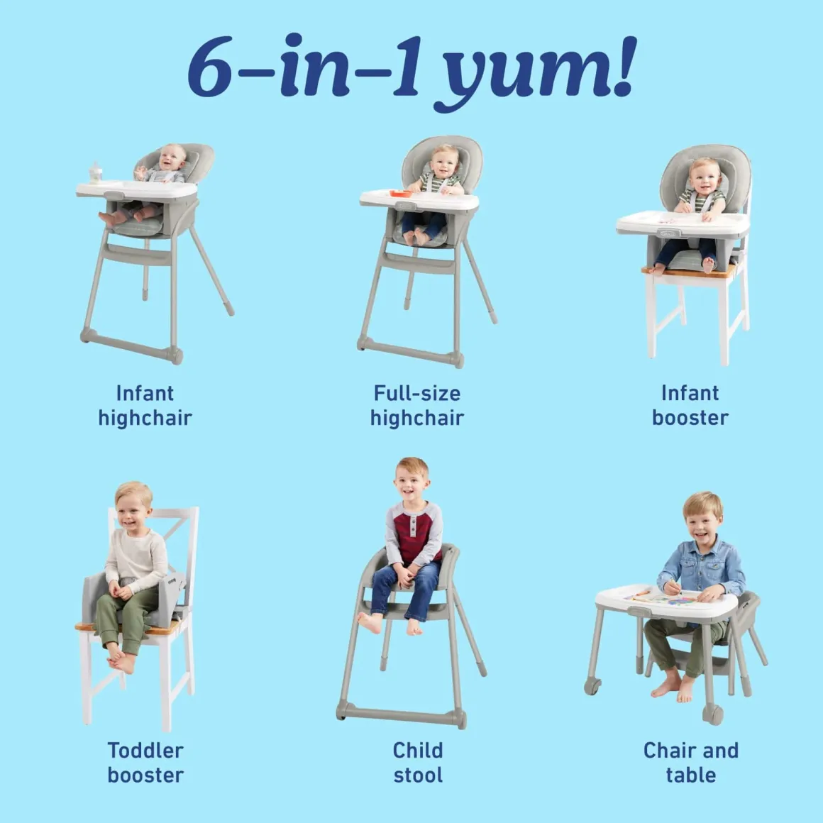 Graco Table2Table LX 6-in-1 High Chair - Willow