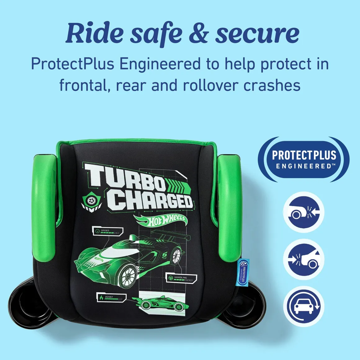 Graco TurboBooster 2.0 Backless Booster Car Seat - Hot Wheels Gamer